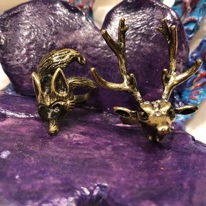 Cute lot of 2 fashion rings